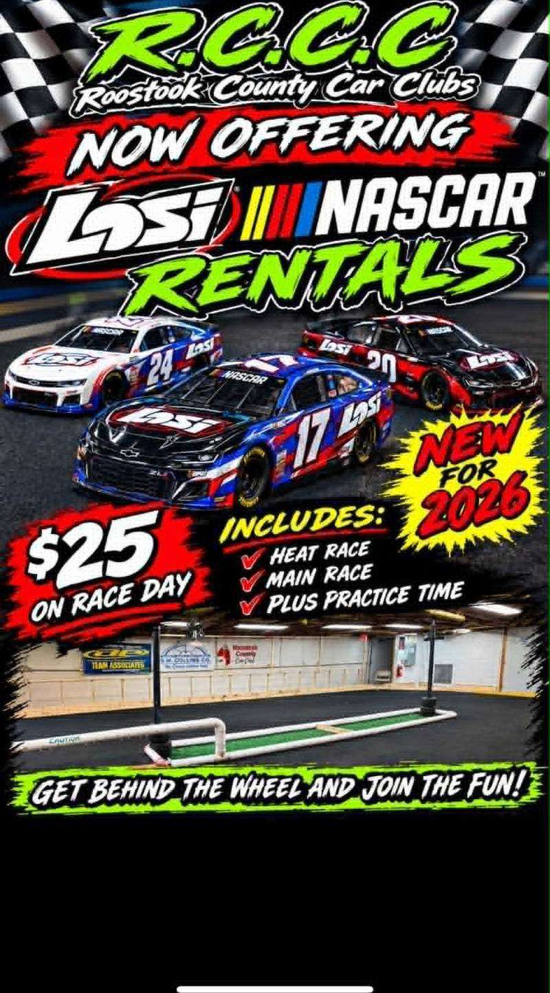 Losi NASCAR rentals flyer